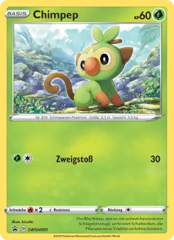 Pokémon-Karte Chimpep SWSH001