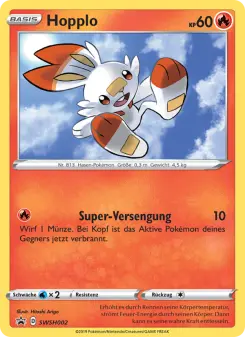 Pokémon-Karte Hopplo SWSH002