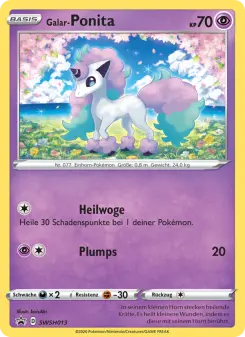 Pokémon-Karte Galar-Ponita SWSH013