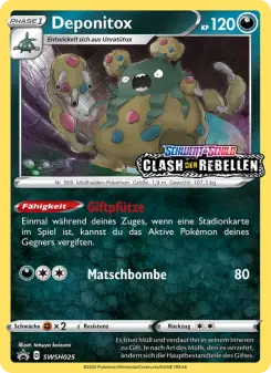 Pokémon-Karte Deponitox SWSH025
