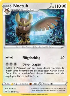 Pokémon-Karte Noctuh SWSH027