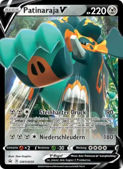 Pokémon-Karte Patinaraja V SWSH030
