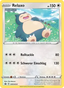 Pokémon-Karte Relaxo SWSH032