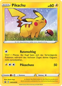 Pokémon-Karte Pikachu SWSH039