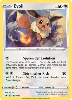Pokémon-Karte Evoli SWSH042