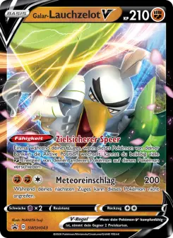 Pokémon-Karte Galar-Lauchzelot V SWSH043