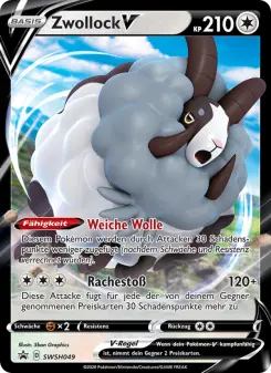 Pokémon-Karte Zwollock V SWSH049