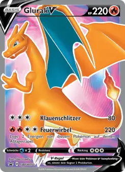 Pokémon-Karte Glurak V SWSH050