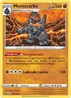 Pokémon-Karte Montecarbo SWSH054