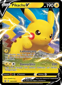 Pokémon-Karte Pikachu V SWSH061