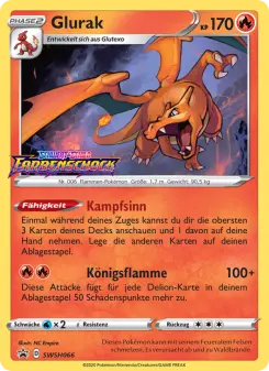 Pokémon-Karte Glurak SWSH066