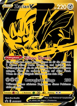 Pokémon-Karte Zacian V SWSH076