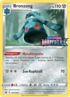 Pokémon-Karte Bronzong SWSH091