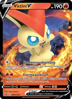Pokémon-Karte Victini V SWSH104