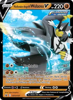 Pokémon-Karte Fließender-Angriff-Wulaosu V SWSH107