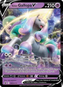 Pokémon-Karte Galar-Gallopa V SWSH111