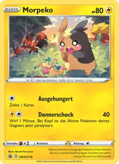 Pokémon-Karte Morpeko SWSH116