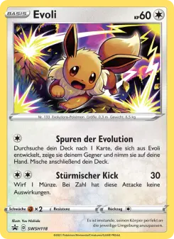 Pokémon-Karte Evoli SWSH118