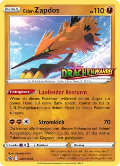 Pokémon-Karte Galar-Zapdos SWSH124