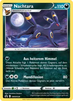 Pokémon-Karte Nachtara SWSH129