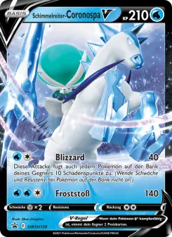 Pokémon-Karte Schimmelreiter-Coronospa V SWSH130