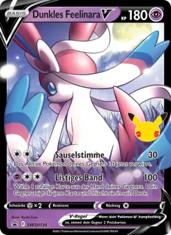 Pokémon-Karte Dunkles Feelinara V SWSH134