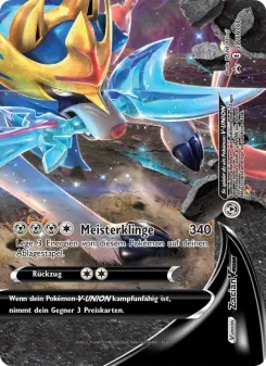 Pokémon-Karte Zacian V-UNION SWSH166