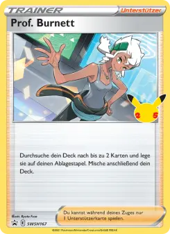 Pokémon-Karte Prof. Burnett SWSH167