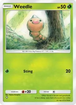 Pokémon-Karte Weedle 008/226