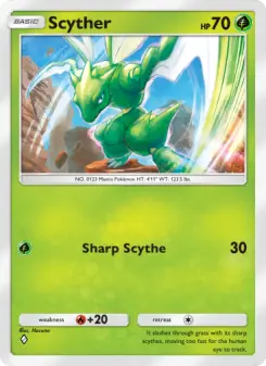 Pokémon-Karte Scyther 025/226