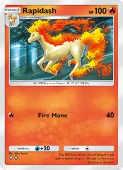 Pokémon-Karte Rapidash 043/226