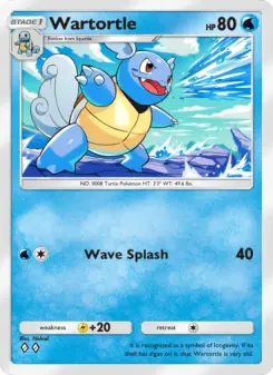 Pokémon-Karte Wartortle 054/226