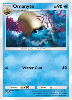 Pokémon-Karte Omanyte 081/226