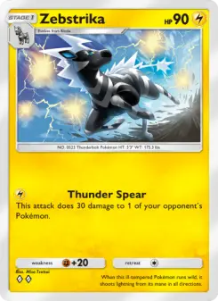Pokémon-Karte Zebstrika 106/226