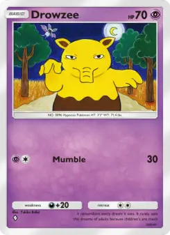 Pokémon-Karte Drowzee 124/226