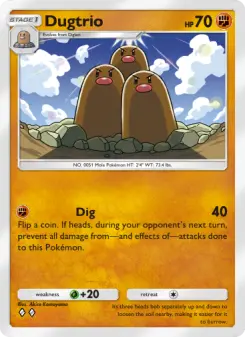 Pokémon-Karte Dugtrio 140/226