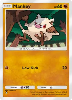 Pokémon-Karte Mankey 141/226