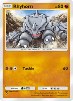 Pokémon-Karte Rhyhorn 156/226