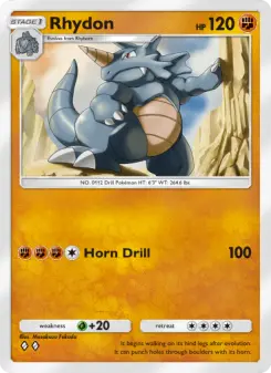 Pokémon-Karte Rhydon 157/226