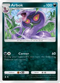 Pokémon-Karte Arbok 165/226