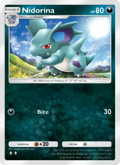 Pokémon-Karte Nidorina 167/226