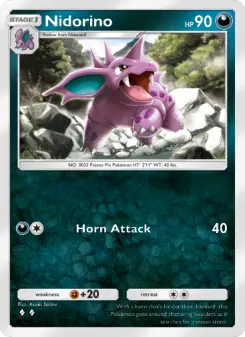 Pokémon-Karte Nidorino 170/226
