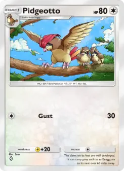 Pokémon-Karte Pidgeotto 187/226