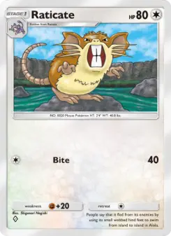 Pokémon-Karte Raticate 190/226
