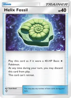 Pokémon-Karte Helix Fossil 216/226