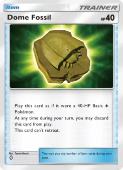 Pokémon-Karte Dome Fossil 217/226