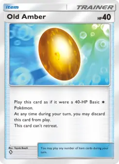 Pokémon-Karte Old Amber 218/226