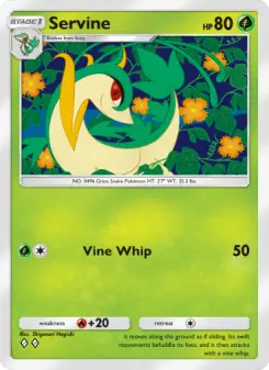 Pokémon-Karte Servine 005/068