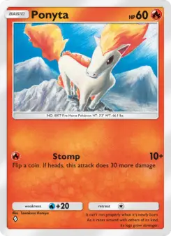 Pokémon-Karte Ponyta 010/068