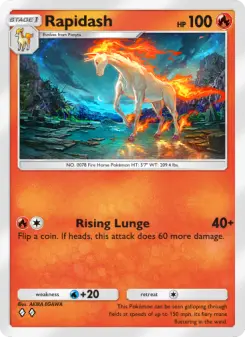 Pokémon-Karte Rapidash 011/068